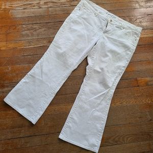 Inc White Jeans Boot Leg Slim Fit Petite 14WP 99% Cotton 1% Spandex
